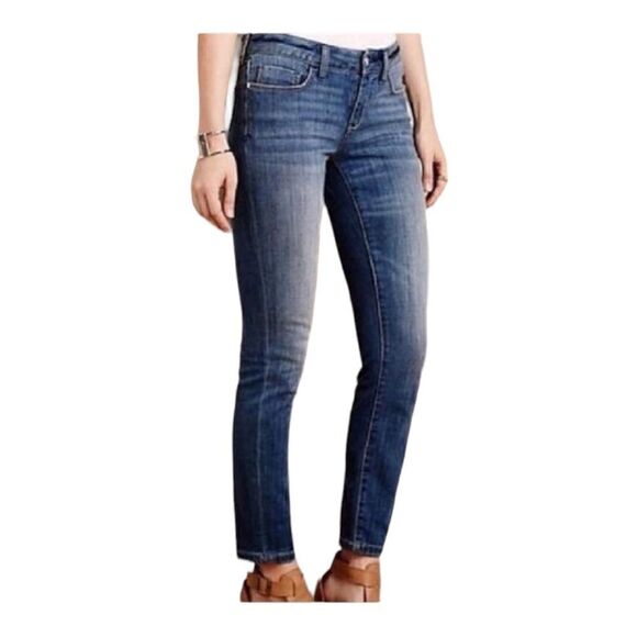 Pilcro and the letterpress | Anthro Dark Wash Slim Ankle Stet Jeans | 26 - Picture 3 of 8